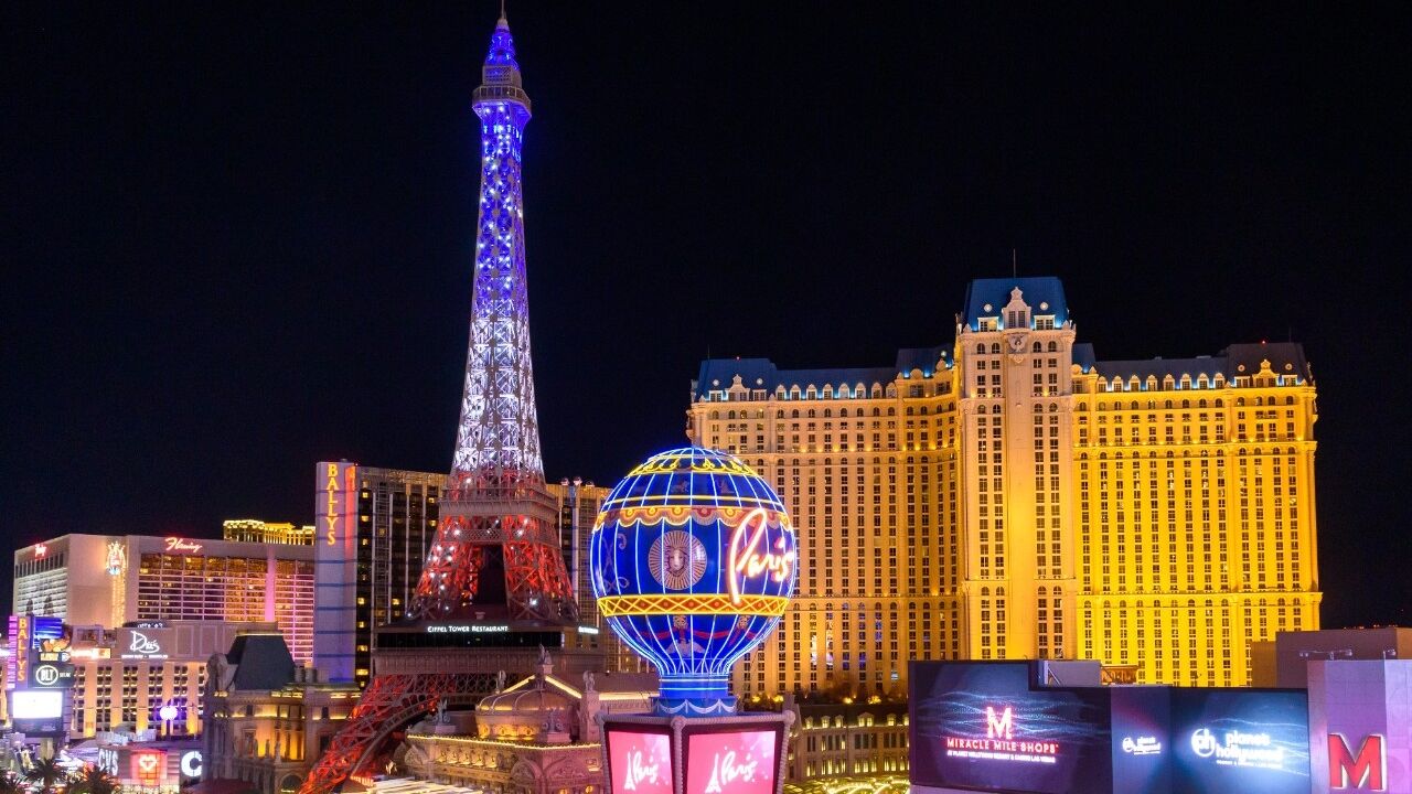 The Paris Hotel and Casino Las Vegas USA. Editorial Photo - Image